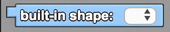 Built-In Shape block