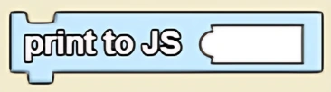 Print to JS (condition) block