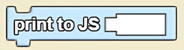 Print to JS (value) block