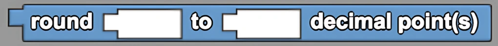 Round To Decimal Place(s) block