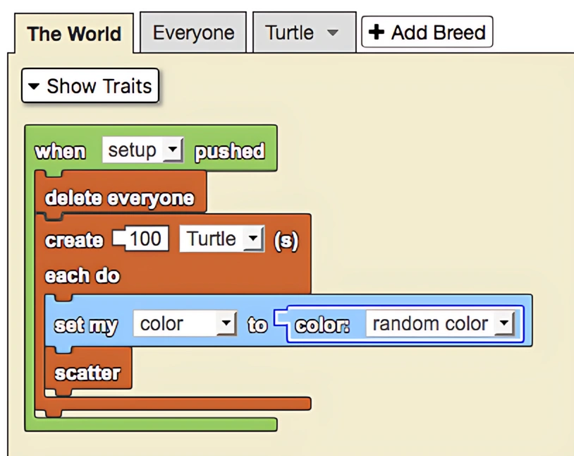Scatter example code
