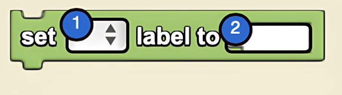 Set Label To block syntax