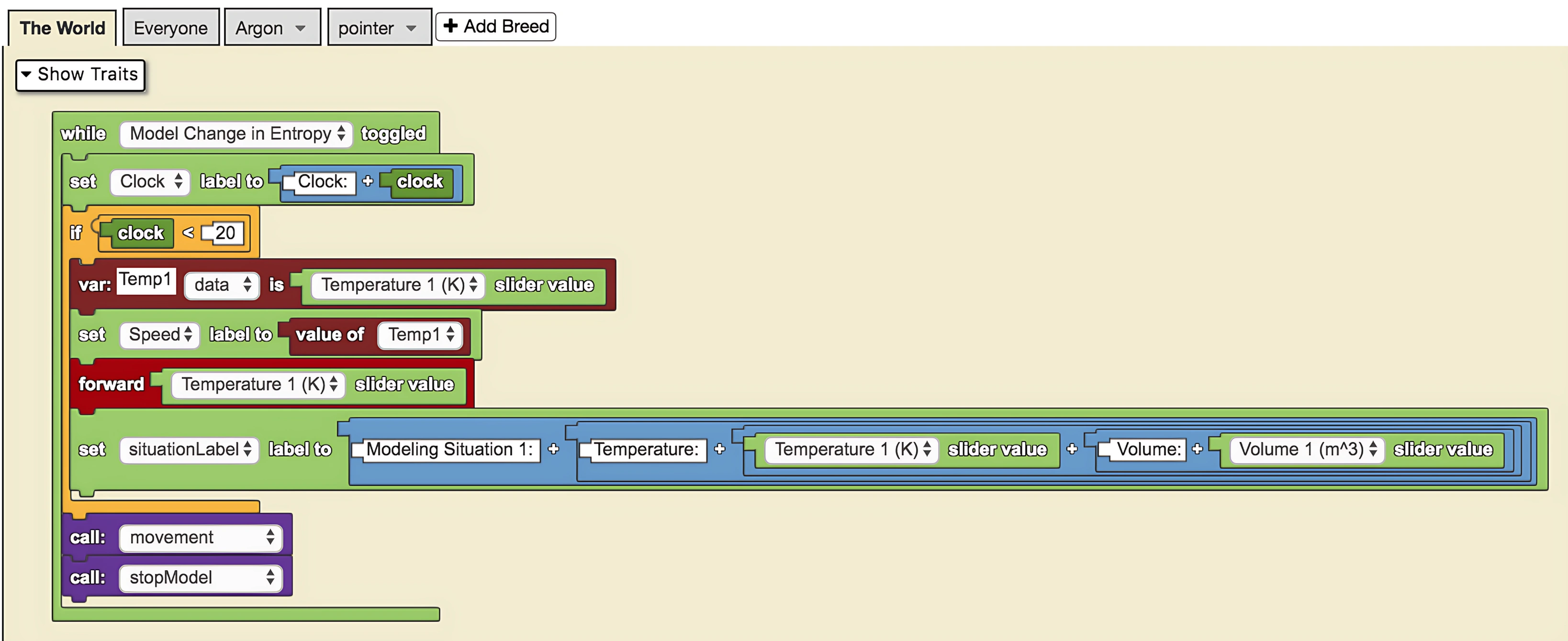 Set Label To example code