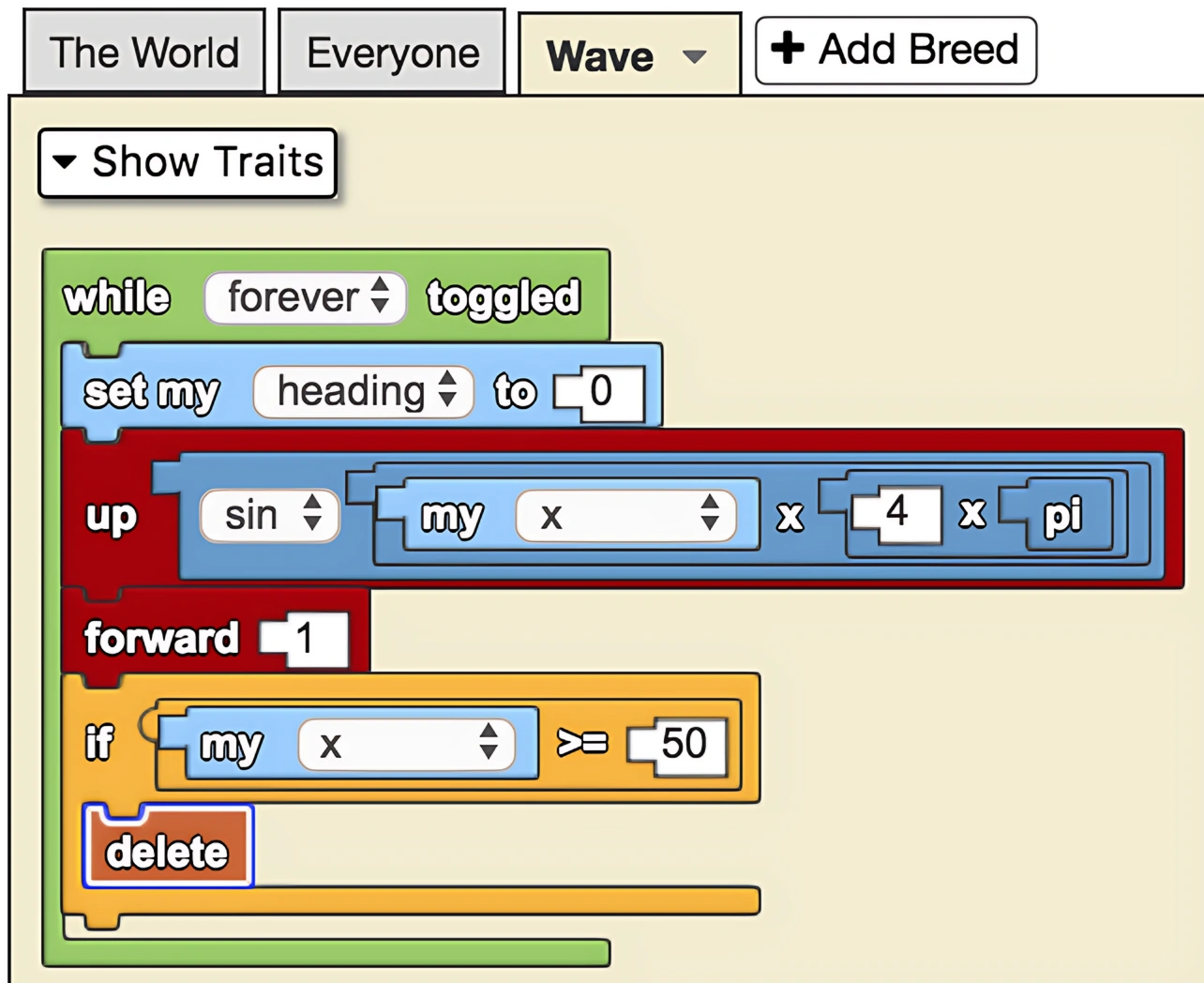 Sin Cos Tan example code
