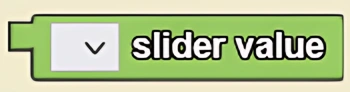 Slider Value block