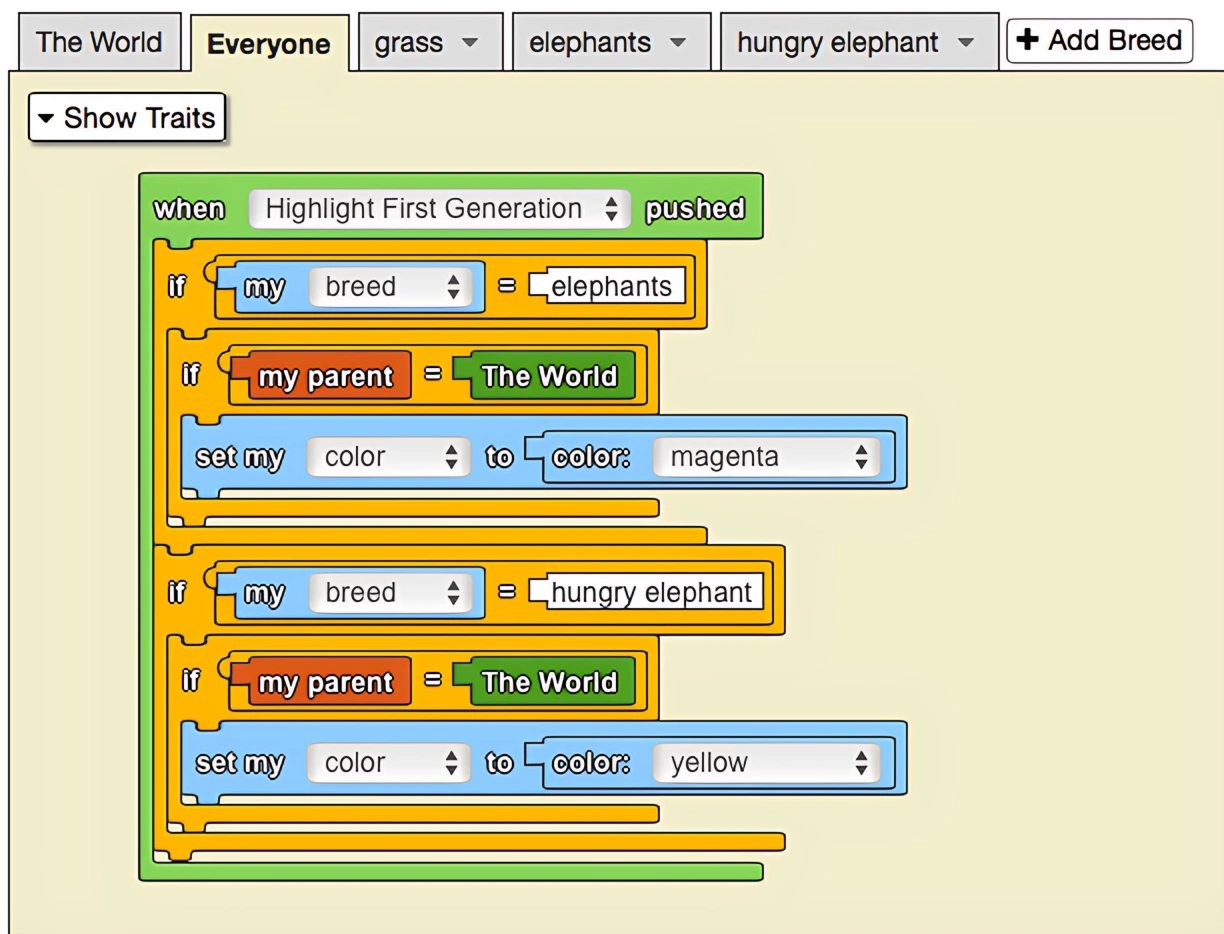 The World example code