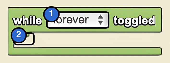 While Toggled block syntax