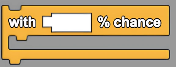 With % Chance block