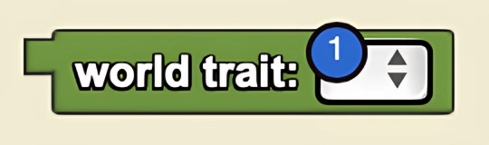 World Trait block syntax