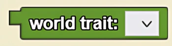 World Trait block